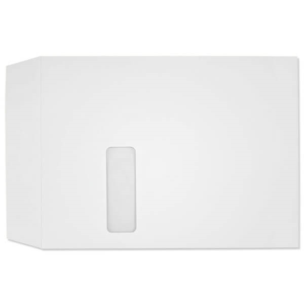 9 x 12 Catalog Envelopes, 28lb White, Digi-Clear Window, 500/Box