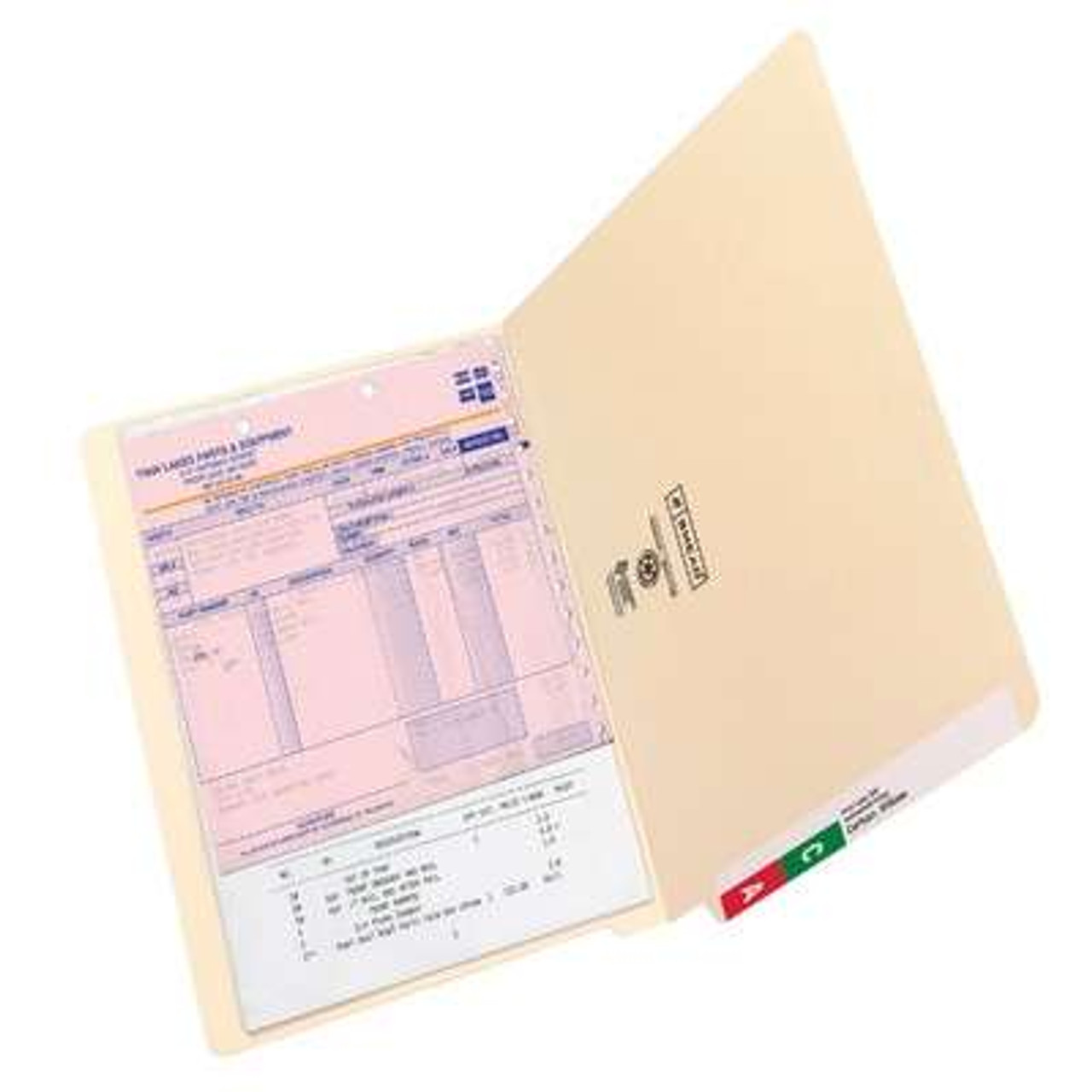 Smead End Tab File Folders, Legal Size, 11pt, 2-Ply, No Fastener, Manila, 100/Box