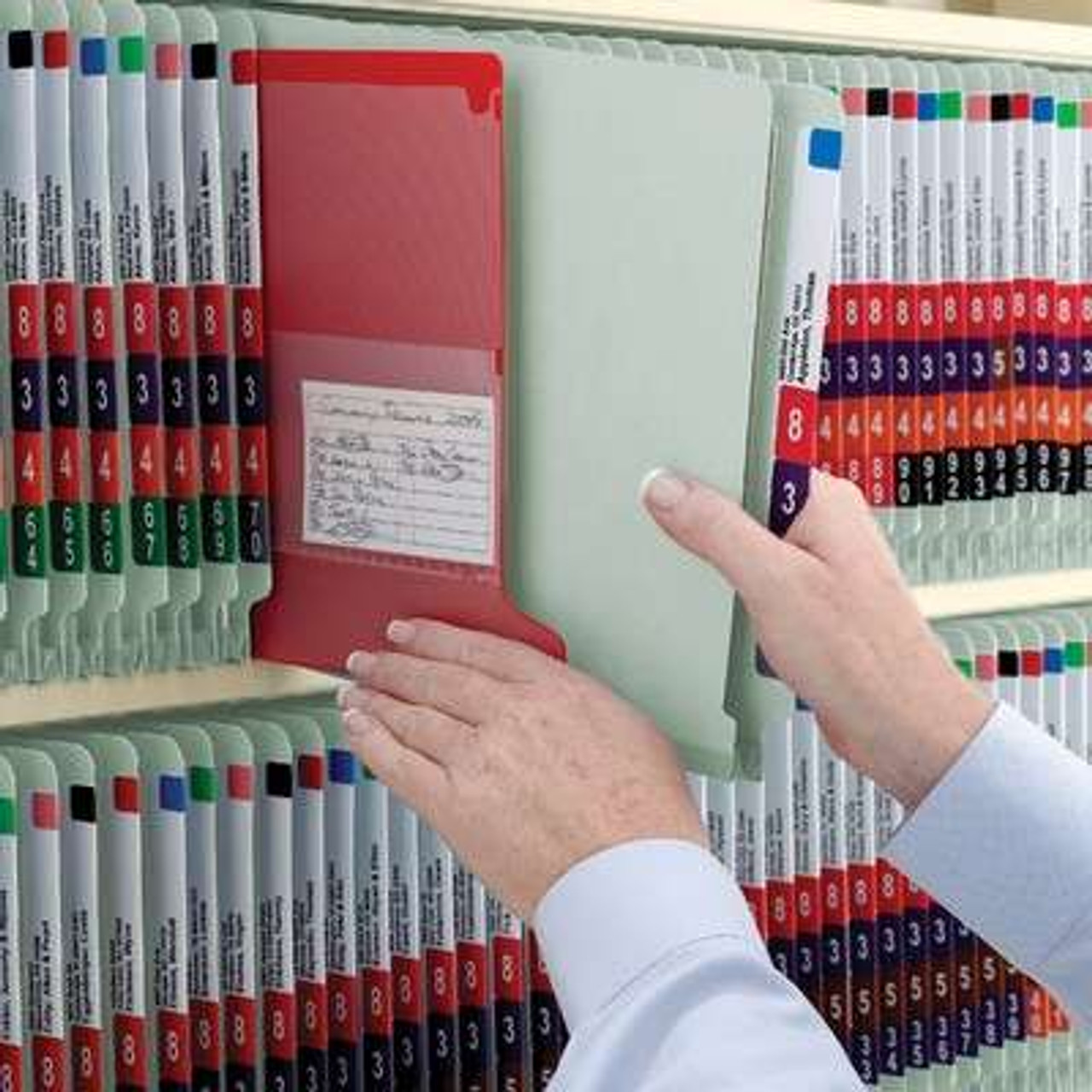 Smead End Tab Classification Folders, 2 Dividers, Legal Size, 25pt Pressboard, Gray/Green, 10/Box