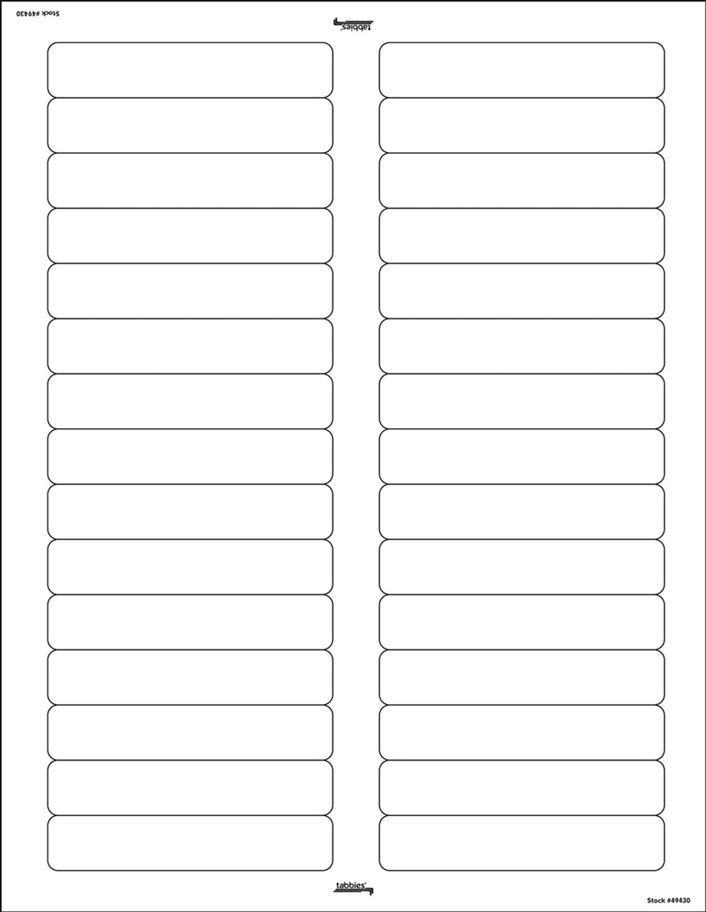 Printable File Folder Labels, White, 1/3-Cut Tab, 750/Pack | Filing.com printable-file-folder-labels-white-1-3-cut-tab-750-pack-filing-com