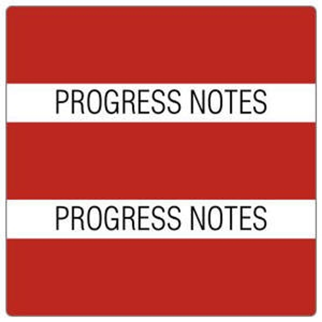 Patient Chart Index Tabs, Progress Notes, Red, 1-1/2 x 1-1/2, 102/Pk (52119)