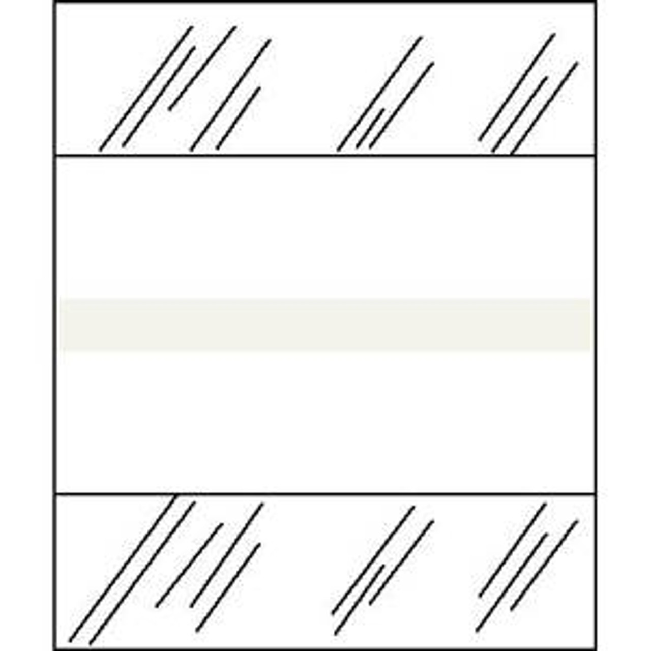 Medical Chart Index Tabs, Writable, White, 1/2 x 1-1/4, 100/Pk (54589)