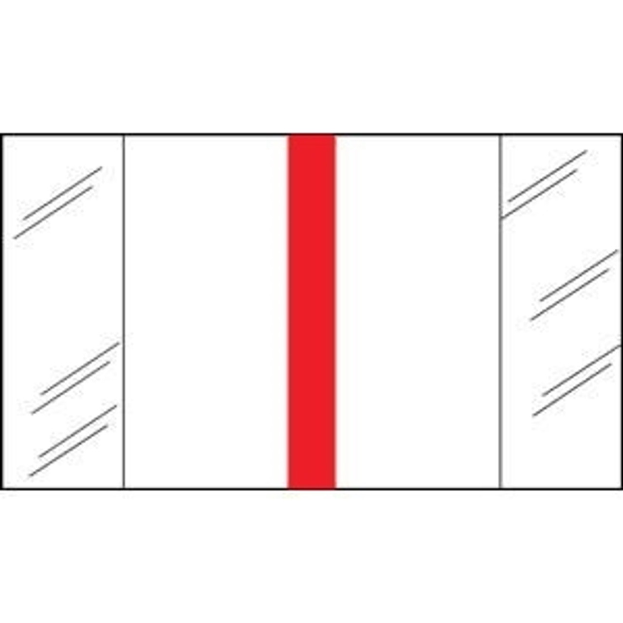 Write-On Index Tabs, Erasable, Red, 3 x 1/2, 80/Bx