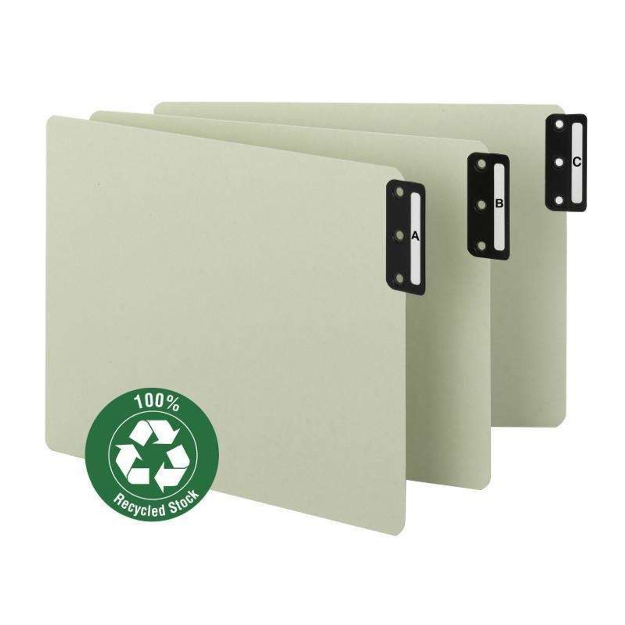 Smead End Tab Pressboard Guides, Vertical Metal Tab (A-Z) (61676)