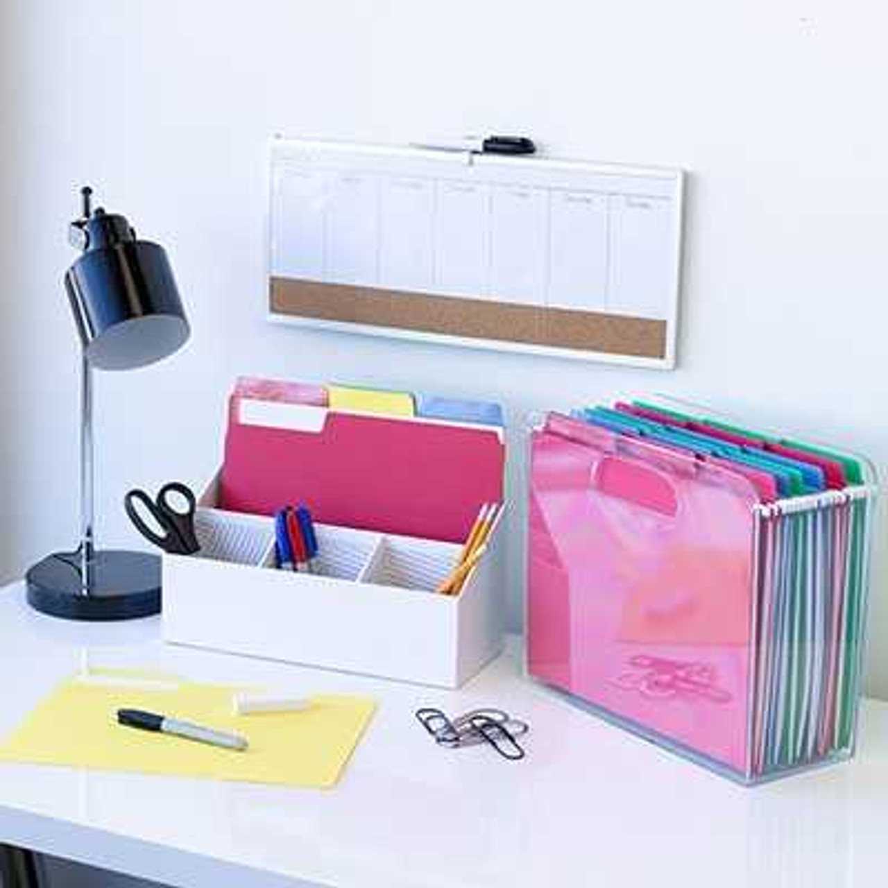 Smead Erasable FasTab Hanging File Folder, 1/3-Cut Built-In Tab, Letter Size, Assorted Colors, 18/Box