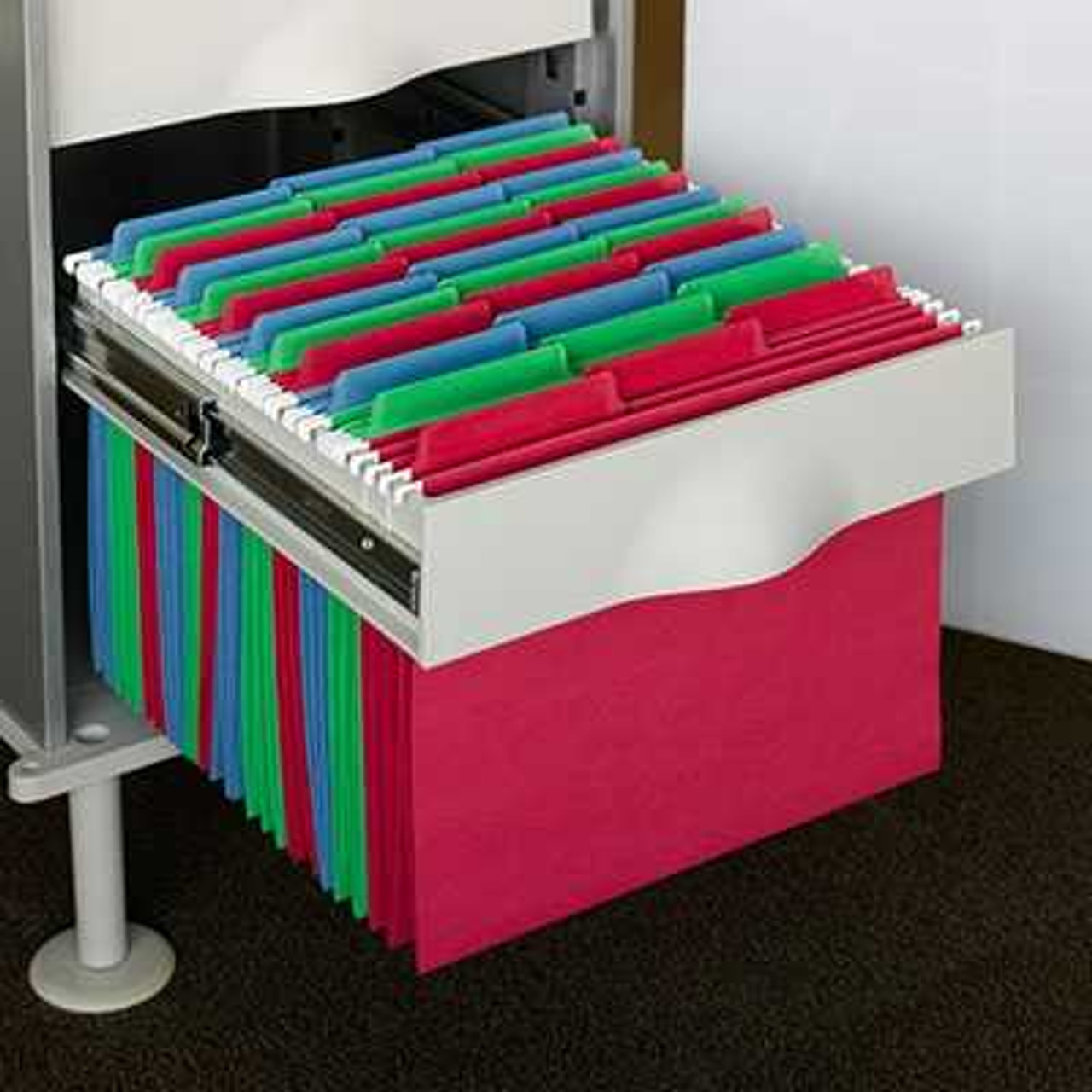 Smead Erasable FasTab Hanging File Folder, 1/3-Cut Built-In Tab, Letter Size, Assorted Colors, 18/Box