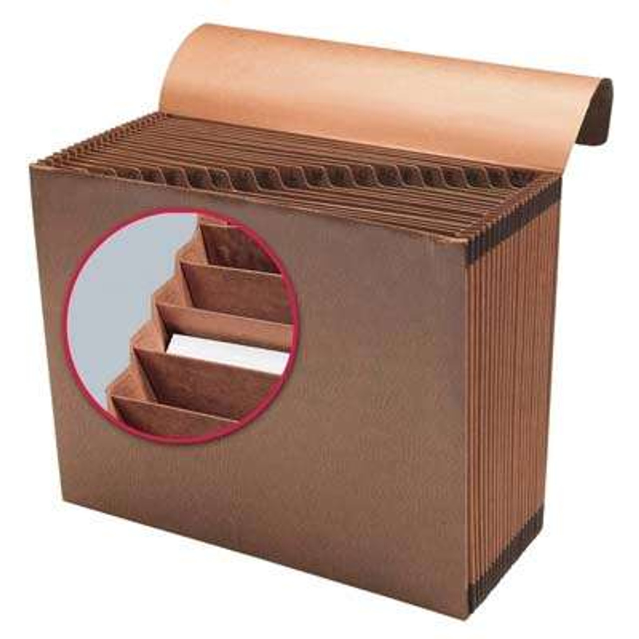 Smead TUFF Expanding File, Alphabetic (A-Z), 21 Pockets, Flap and Elastic Cord Closure, Letter Size, Redrope-Printed Stock