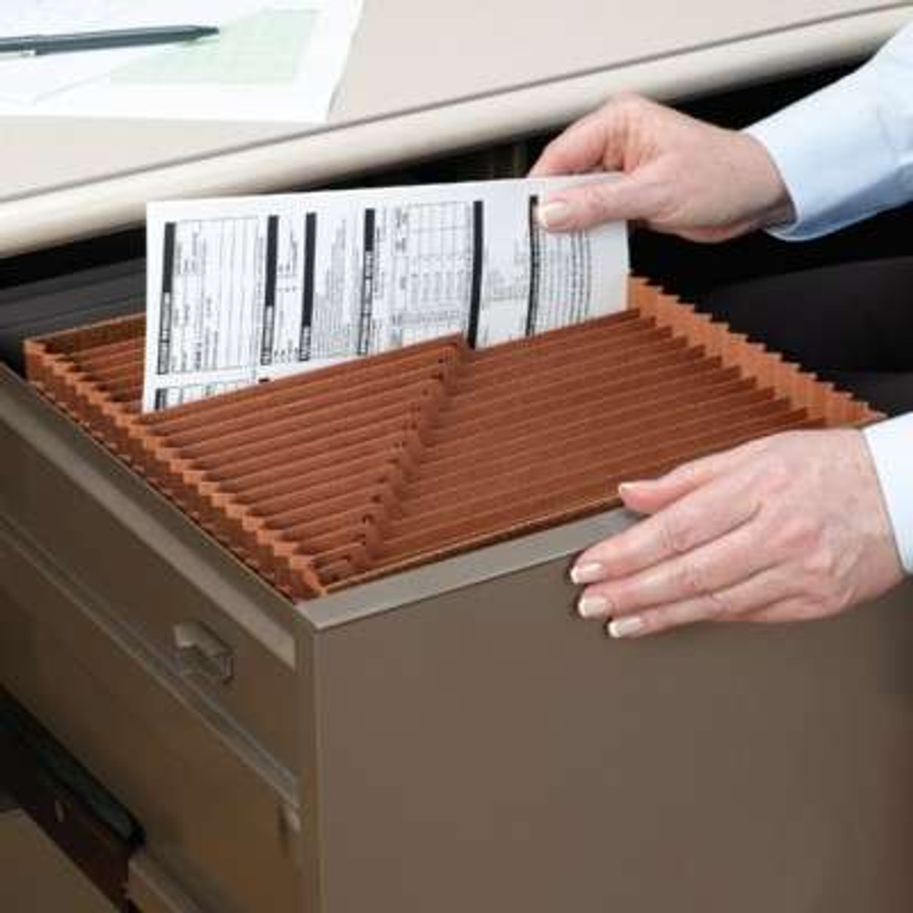 Smead TUFF Expanding File, Alphabetic (A-Z), 21 Pockets, Flap and Elastic Cord Closure, Legal Size, Redrope-Printed Stock