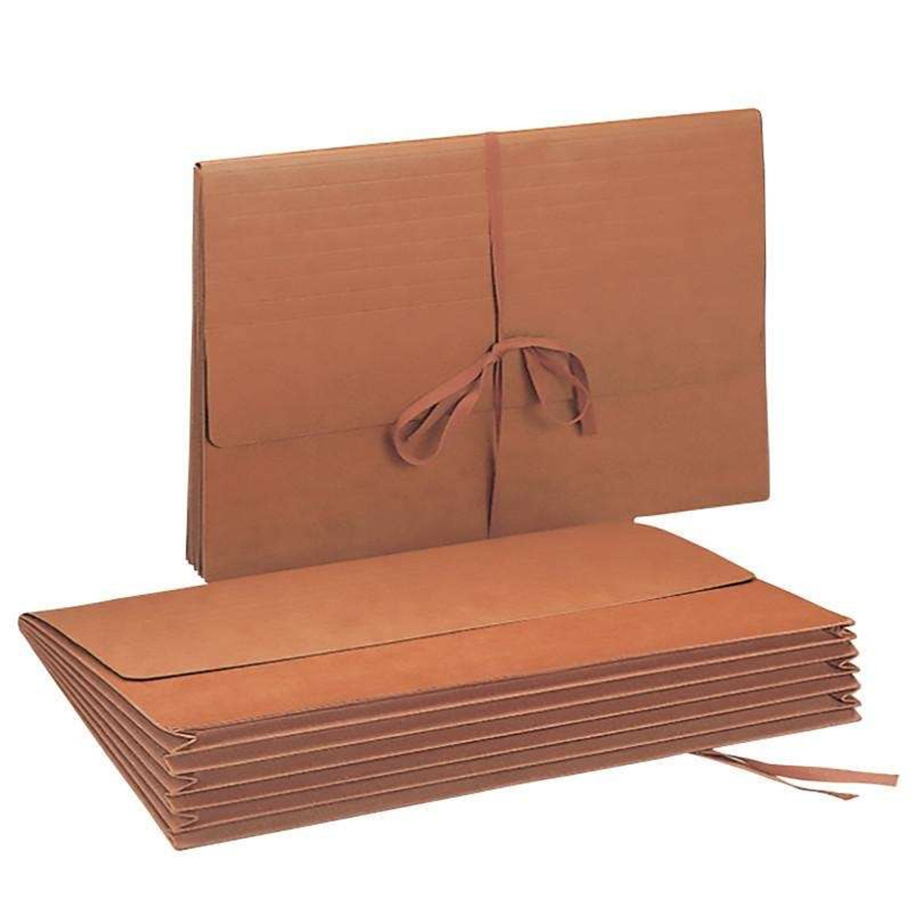 Smead Wallet, 5-1/4" Expansion, Flap with Cloth Tie, 10/Box (71076)
