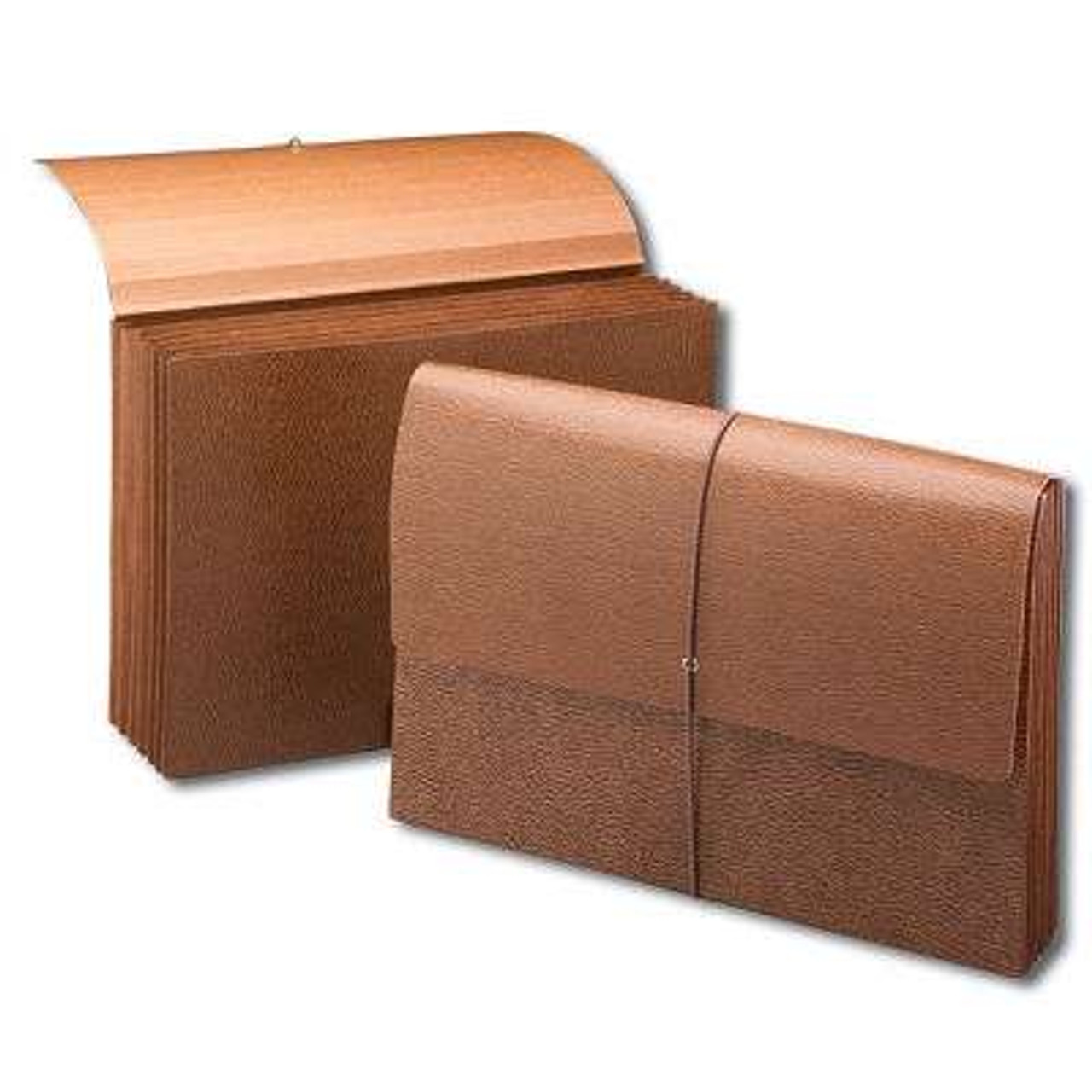 Smead Partition Wallet, 6 Pockets, 5-1/4" Expansion, Flap and Cord Closure, Legal Size, Redrope-Printed Stock, 10/Box