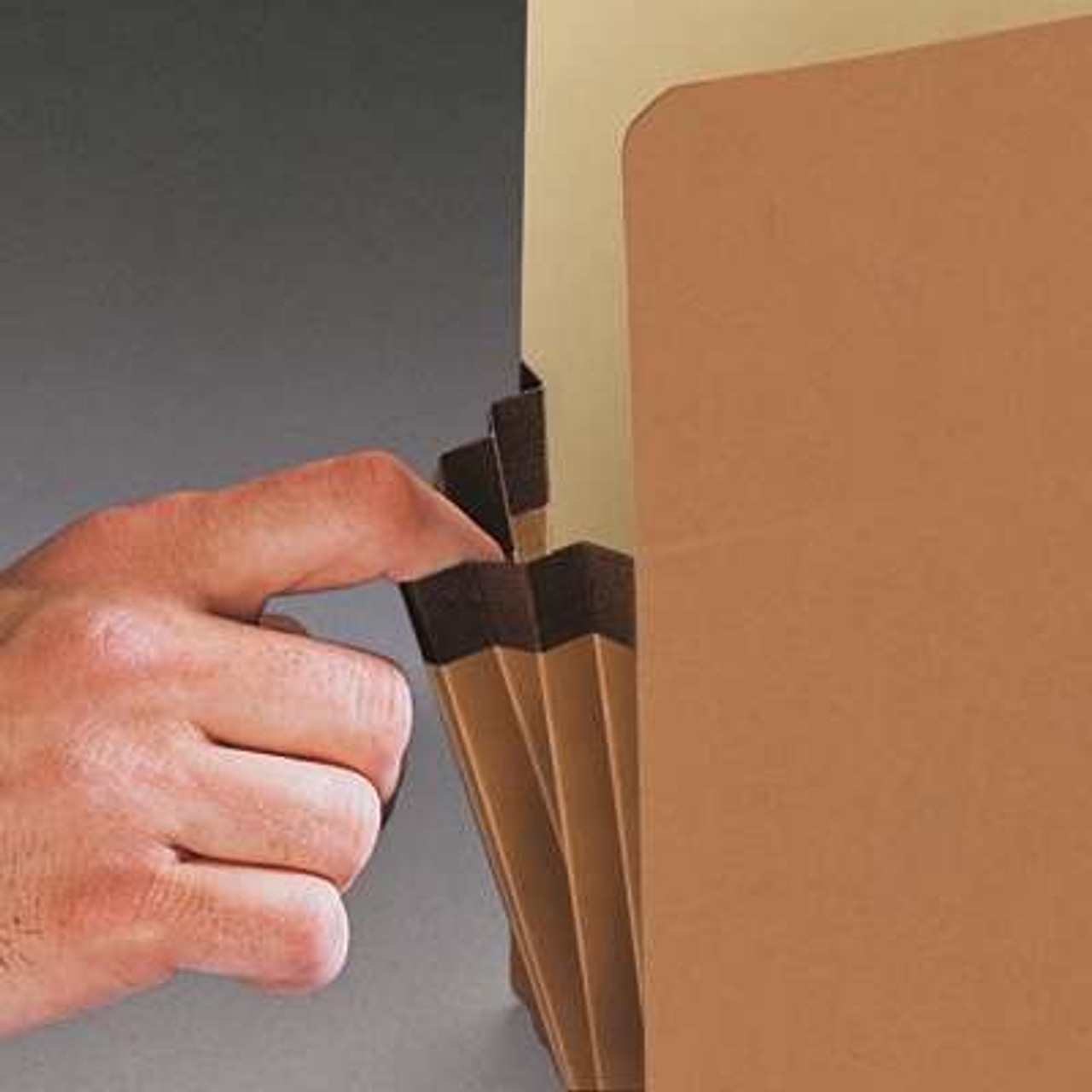 Smead File Pockets, Straight-Cut Tab, 3-1/2" Expansion, Letter Size, Assorted Colors, 25/Box