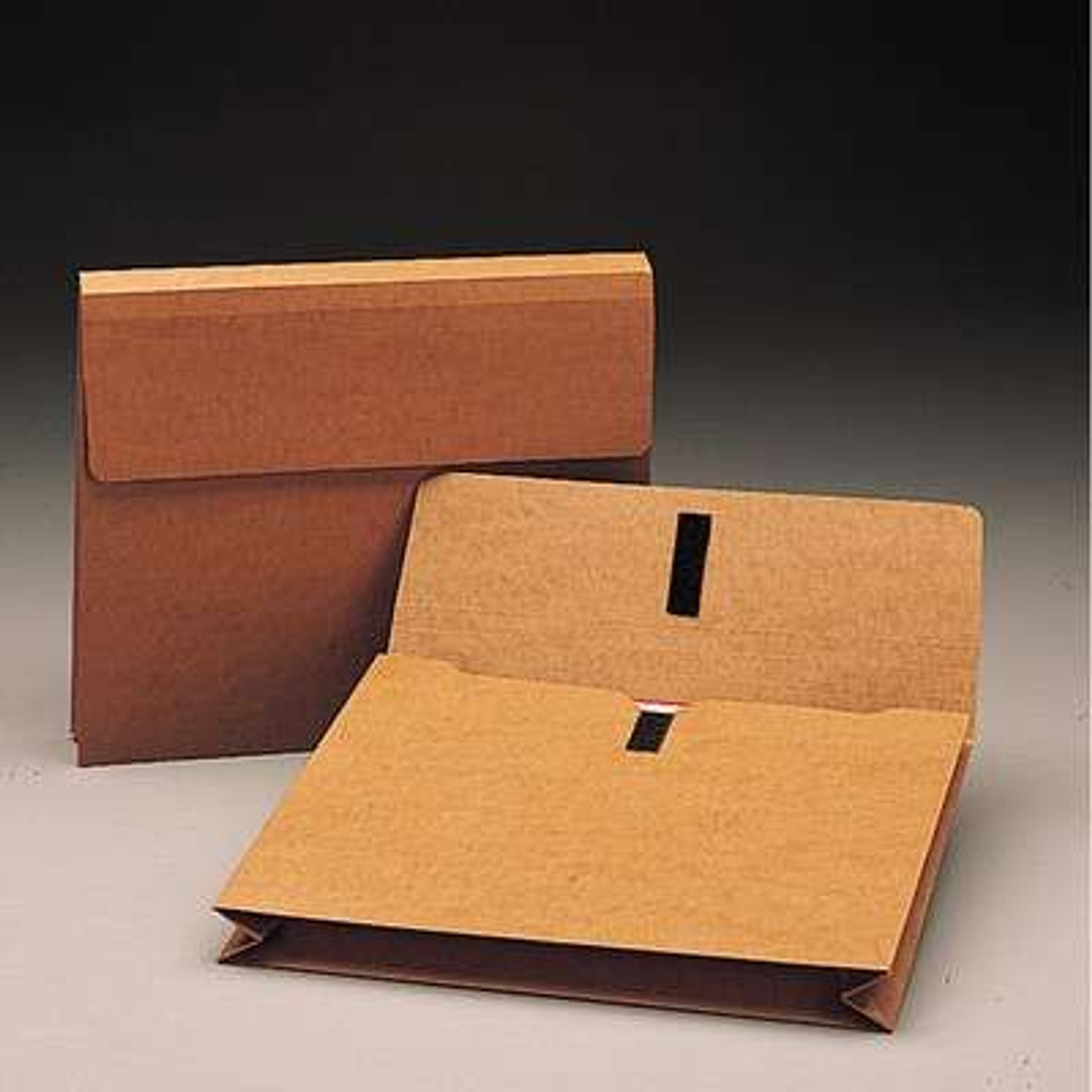 Smead Expanding Wallet, 2" Expansion, Flap with Hook and Loop Closure, Letter Size, Redrope, 50/Box
