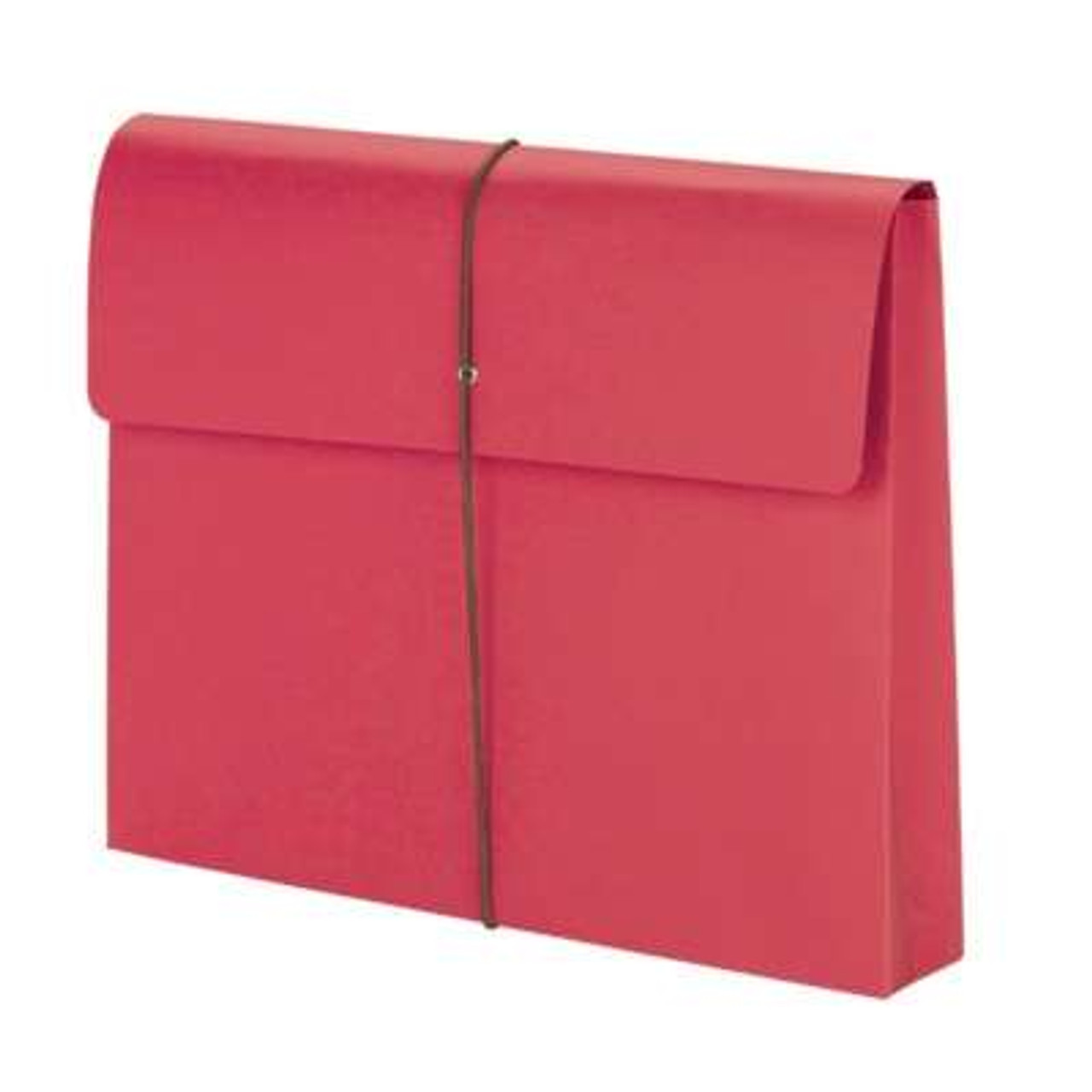 Smead Red Expanding Wallets with Elastic Cord, 2" Expansion (77205)