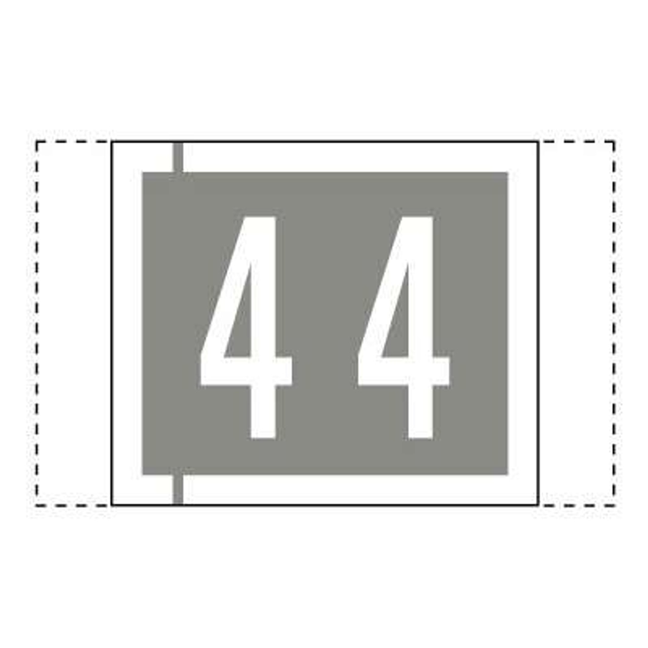 Col R Tab 81000 Label Number 4 100/Pacl