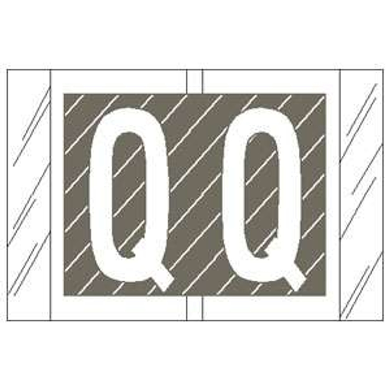 Col R Tab 82000 Label Letter Q 100/Pack