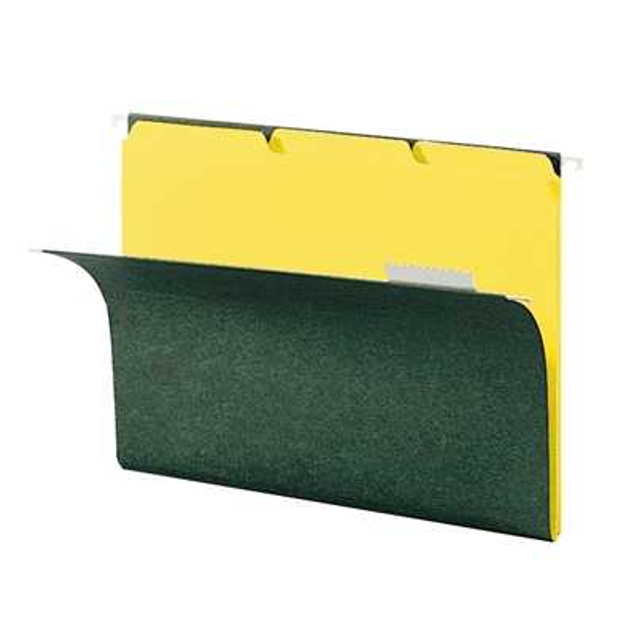 Smead Interior File Folders, 1/3-Cut Tab, Letter Size, Yellow, 100/Box