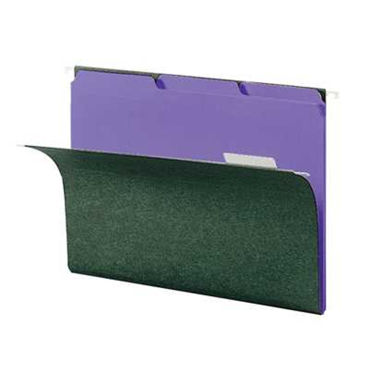Smead Interior File Folders, 1/3-Cut Tab, Letter Size, Purple, 100/Box