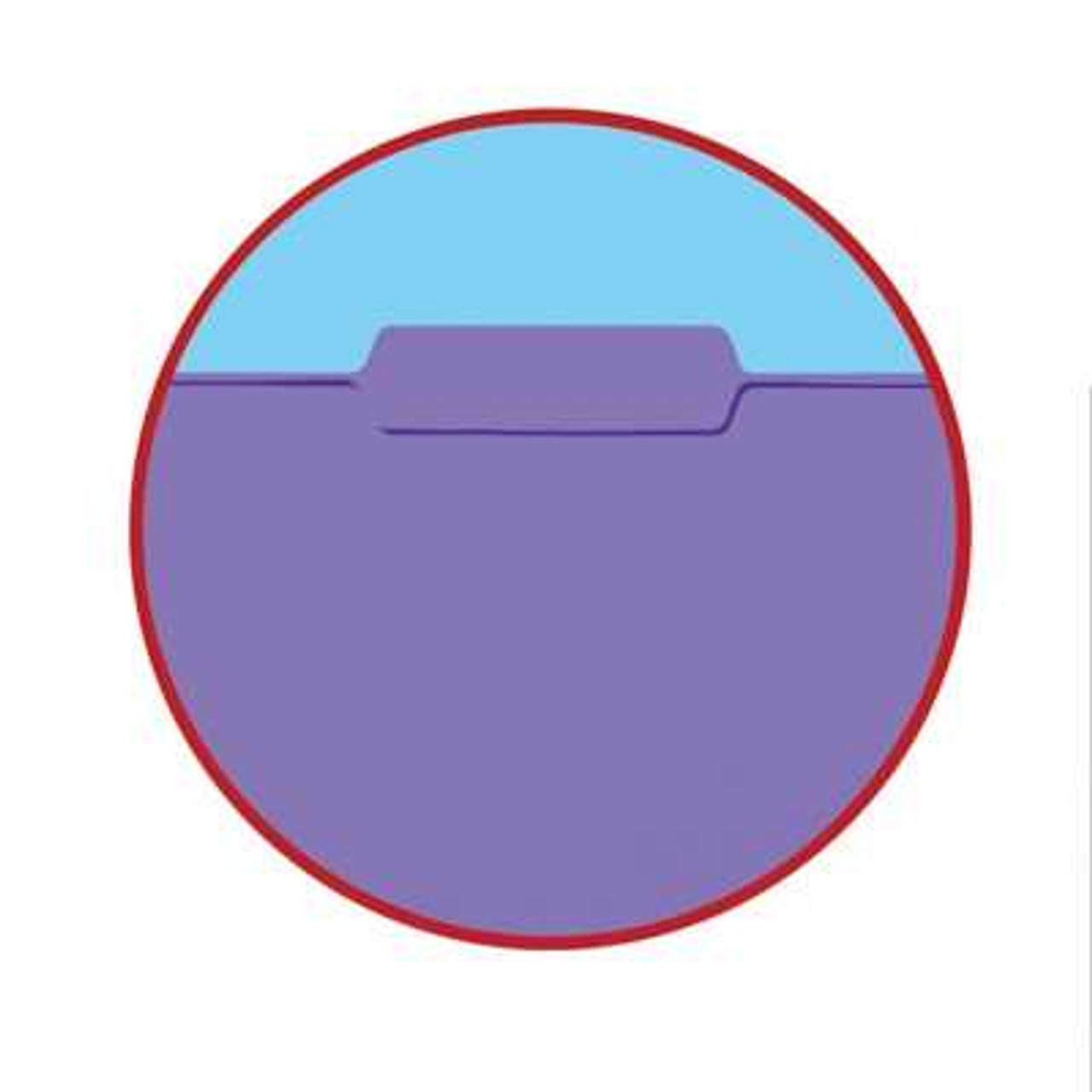Smead Interior File Folders, 1/3-Cut Tab, Letter Size, Purple, 100/Box