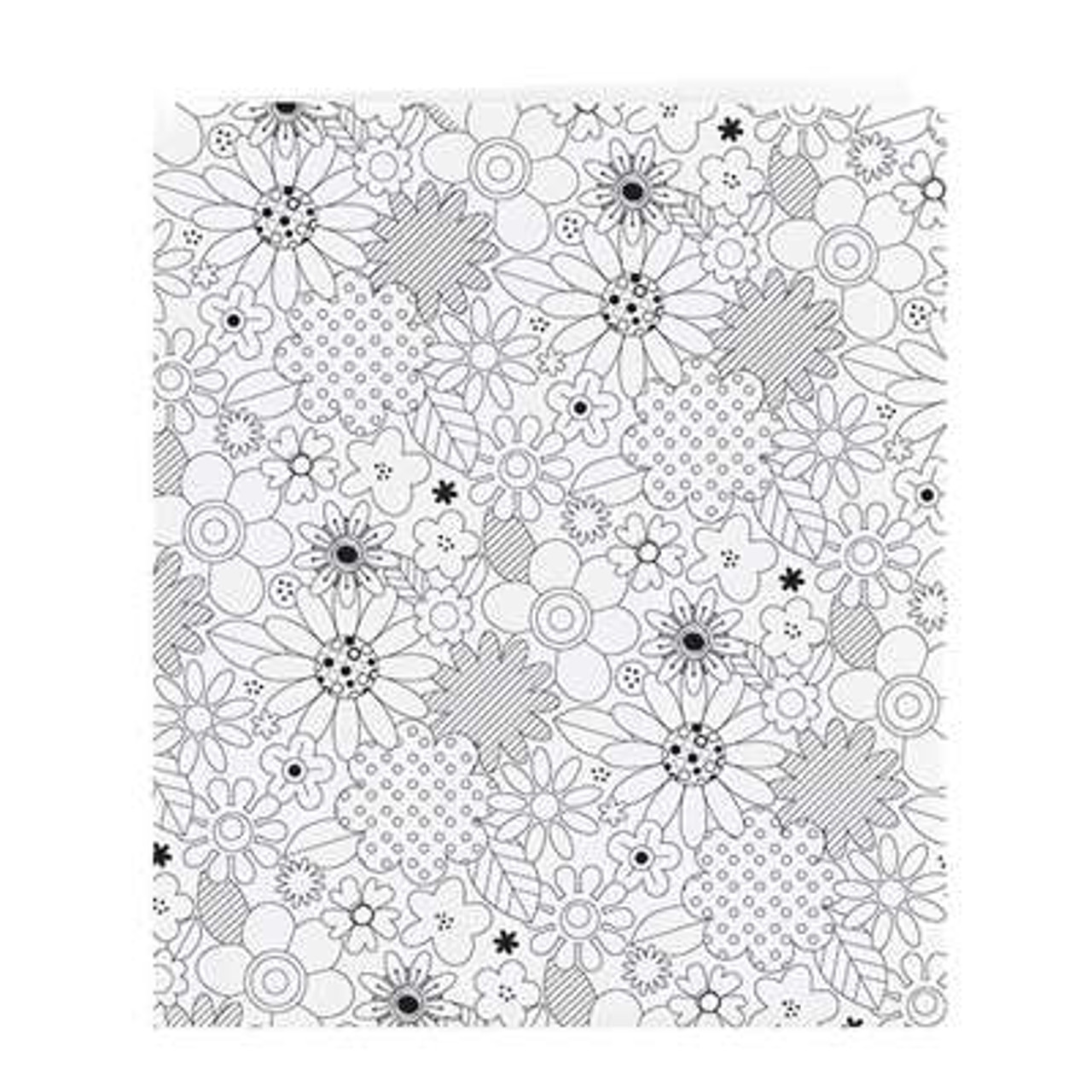 Smead Two-Pocket Coloring Folder, Floral-nature-birds and geometric designs, Letter Size, 4/Pack
