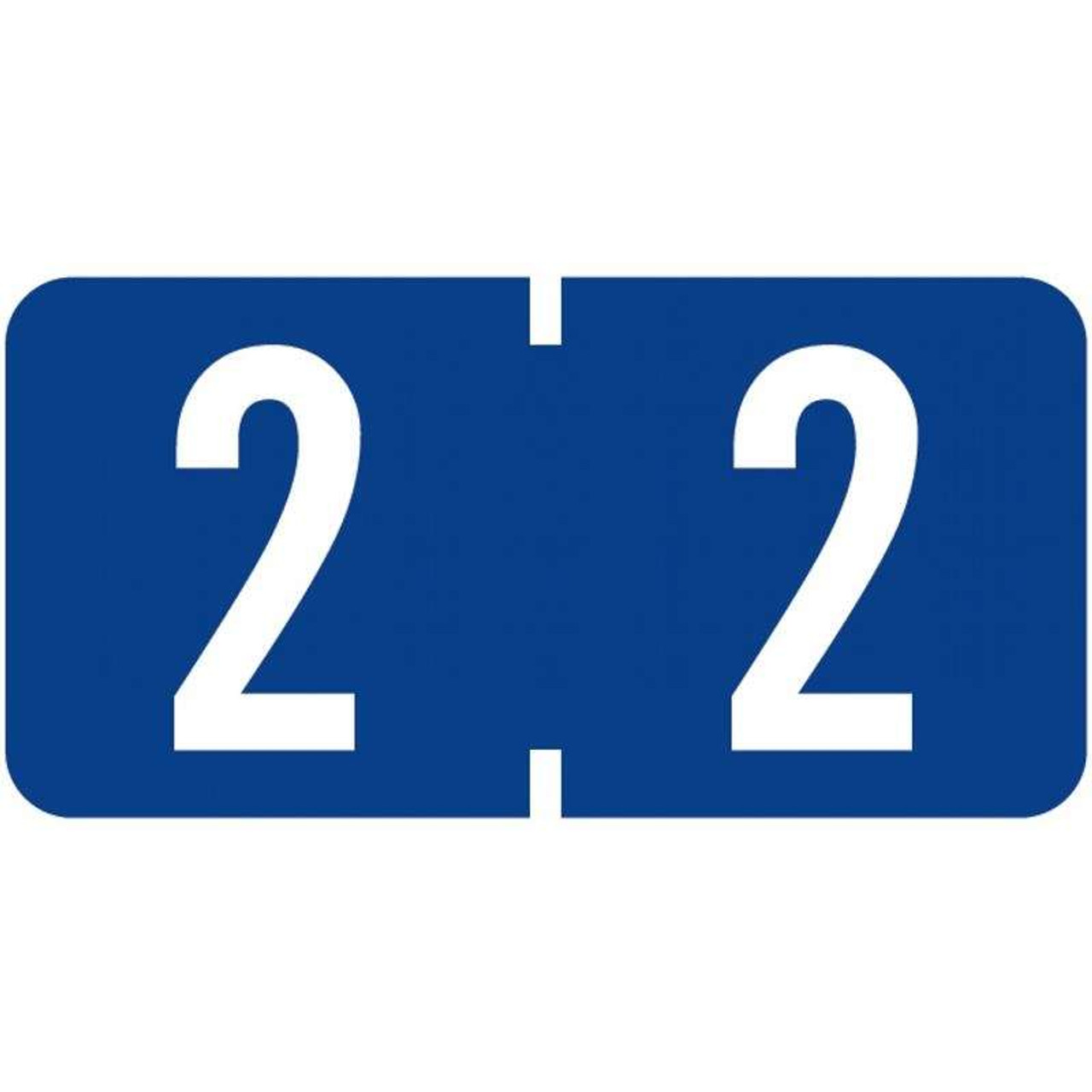 Tab 1280 Label Number 2 (1000/Roll)