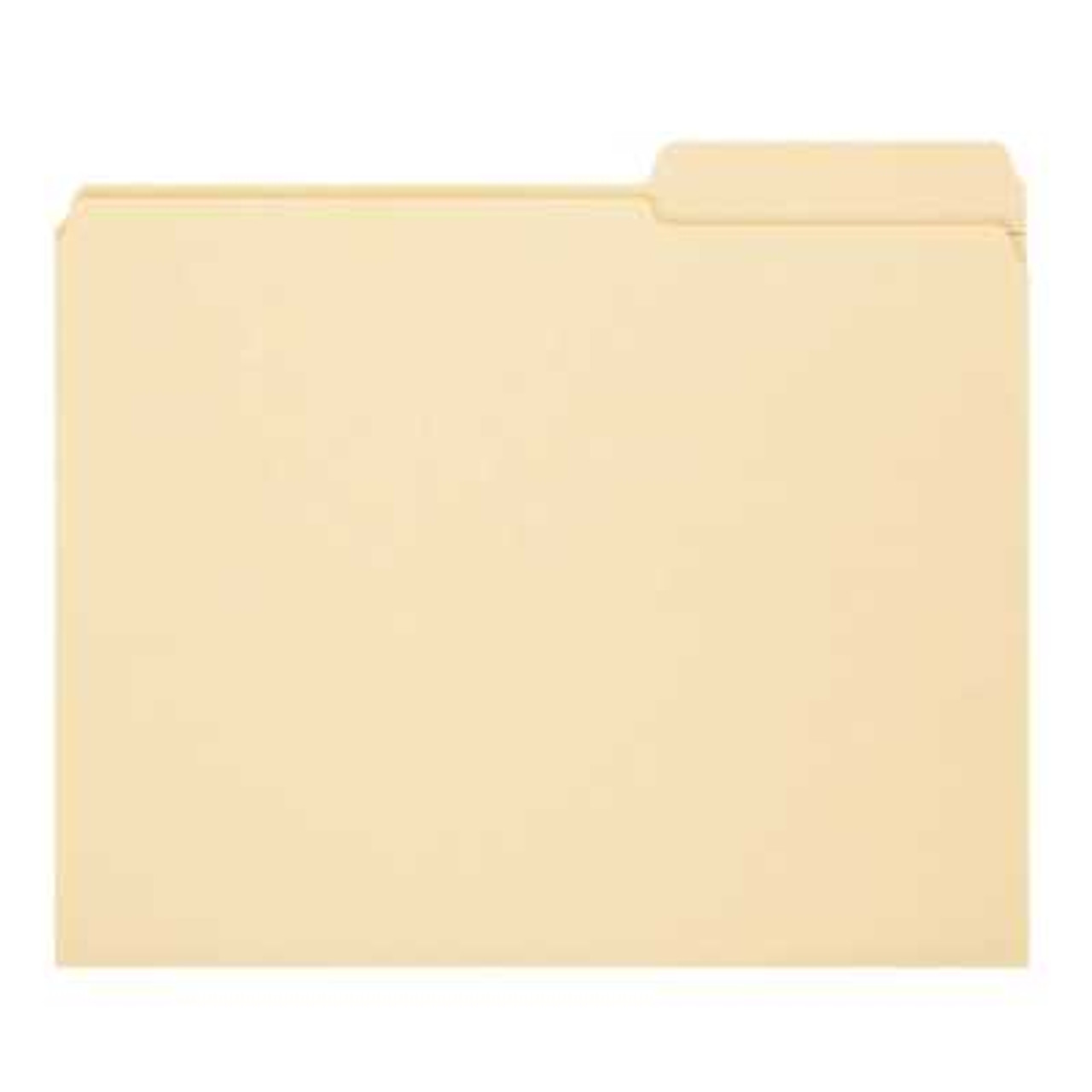 Smead File Folders, Letter Size, Reinforced 2/5-Cut Tab, Manila, Guide Height, 100/Box
