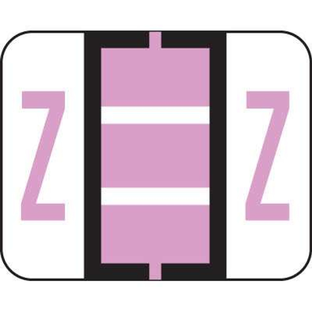 Tab Alphabetic Label Letter Z Vinyl 500/Roll