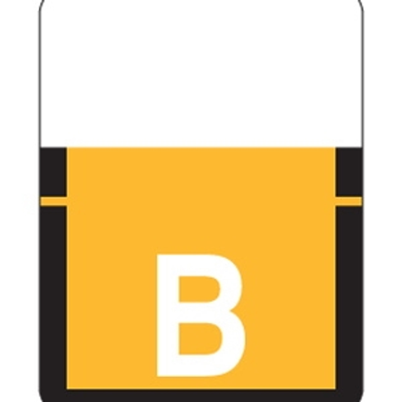 Tab Products Alpha Labels, 1307-Series, 1 H x 3/4 W, Letter B, Lt Orange, 500/Roll (A1307-B-T3)