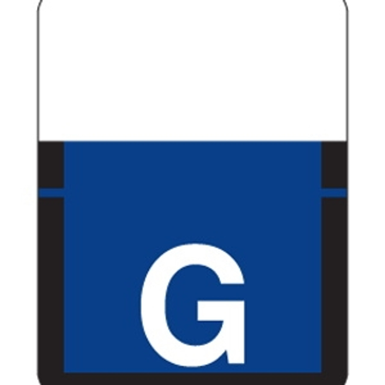 Tab Products Alpha Labels, 1307-Series, 1 H x 3/4 W, Letter G, Dk Blue, 500/Roll (A1307-G-T3)