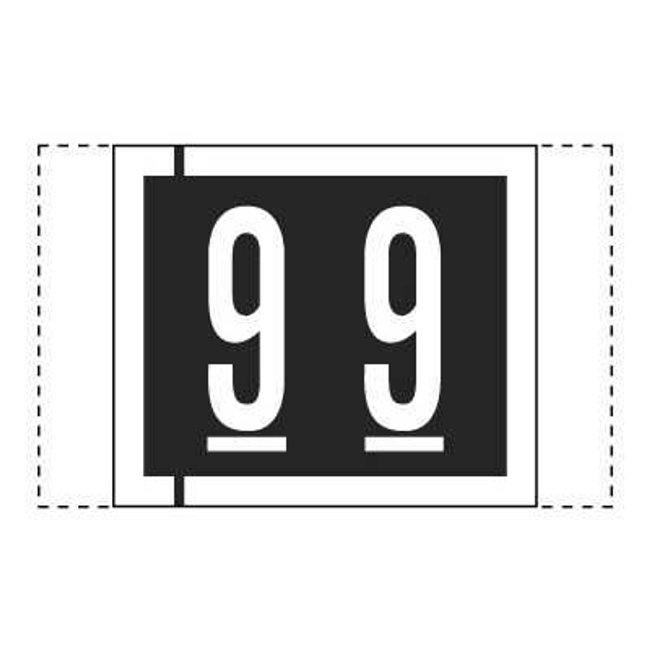 Col R Tab 11000 Label Number 9 500/Roll