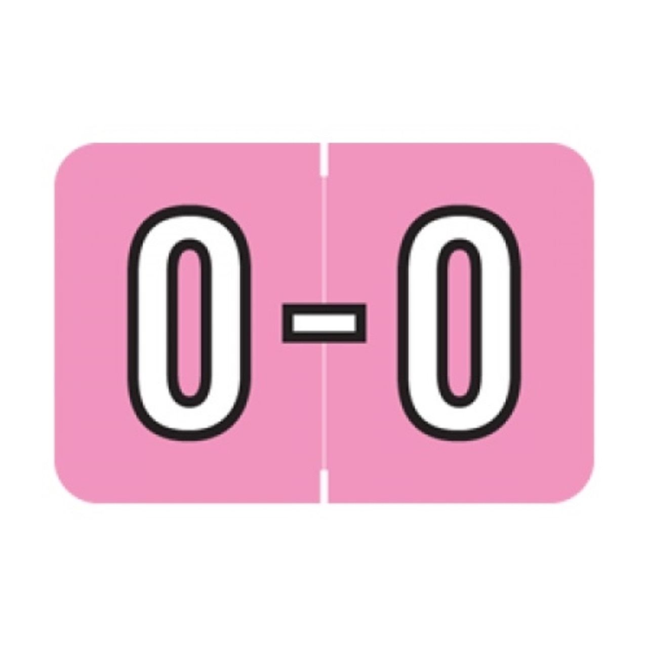 Barkley Alpha Labels, ACPM-Series, 1 H x 1 1/2 W, Letter O, Pink, 500/Roll