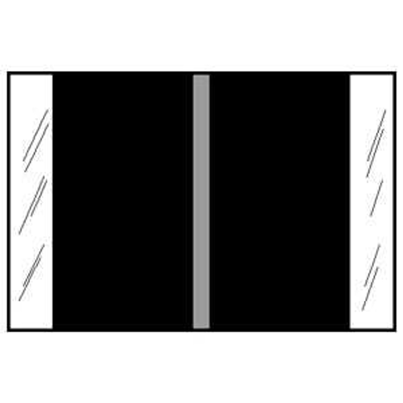 Col R Tab 11100 Series Designation Label, Black, 500/Roll