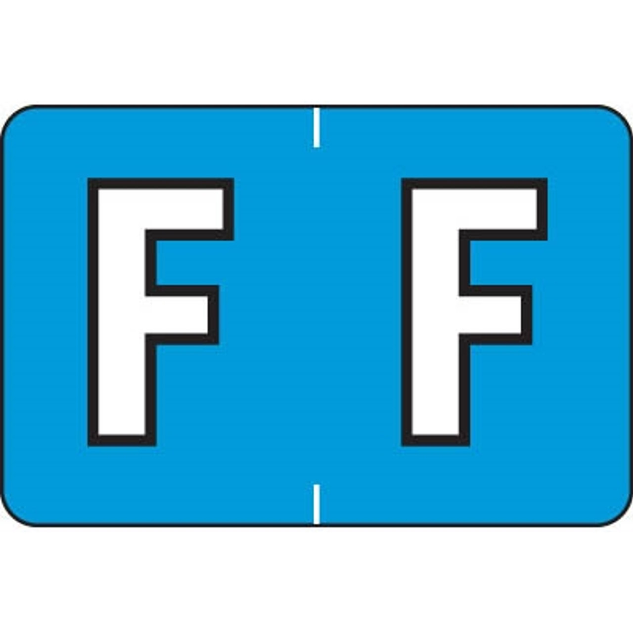 Barkley Alpha Labels Letter F Blue BRAM-F