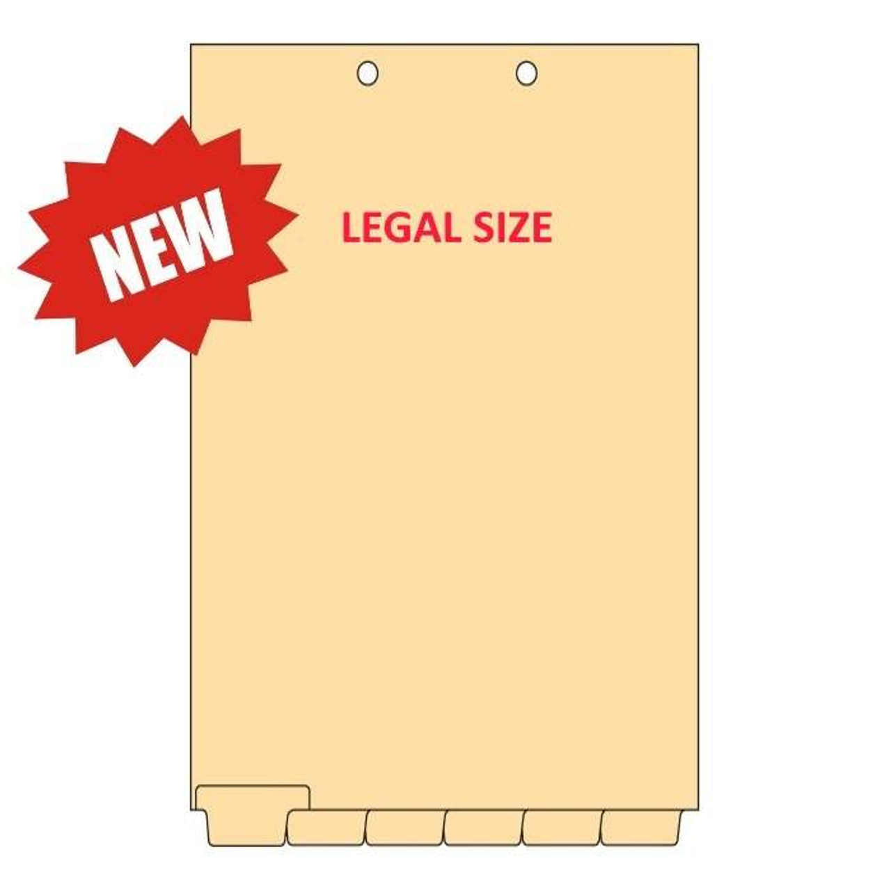 Blank Chart Dividers, Legal Size, Bottom Tab, 150 Sheets/Box