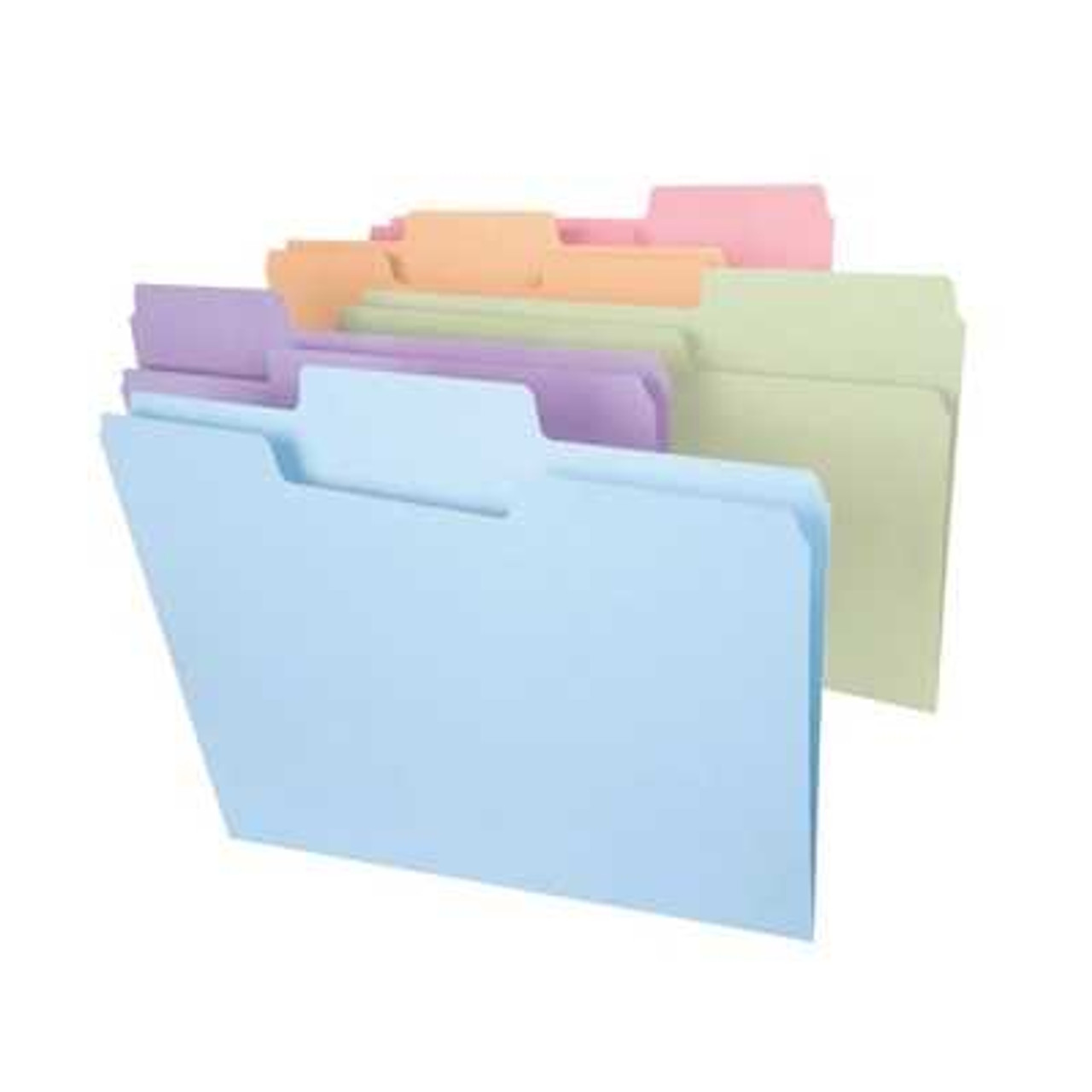 Smead SuperTab File Folder 11962, Oversized 1/3-Cut Tab, Legal, Assorted Colors, 100/Box