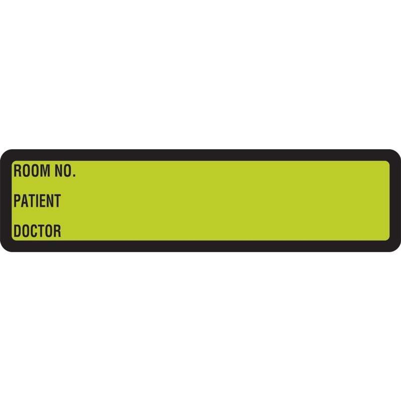 Arden Spine ID Labels - Chartreuse, Printed