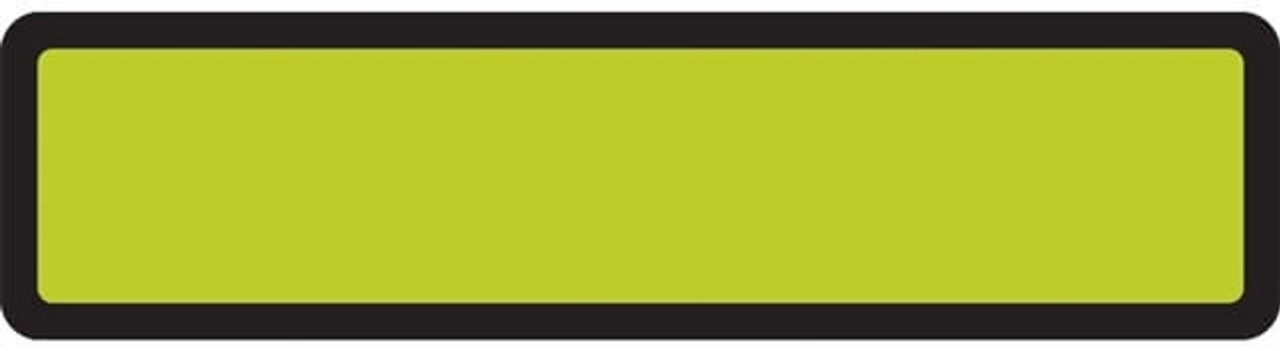 Binder Spine Labels, 1 3/8 H x 5 3/8 W, Blank, Chartreuse, 200/Roll