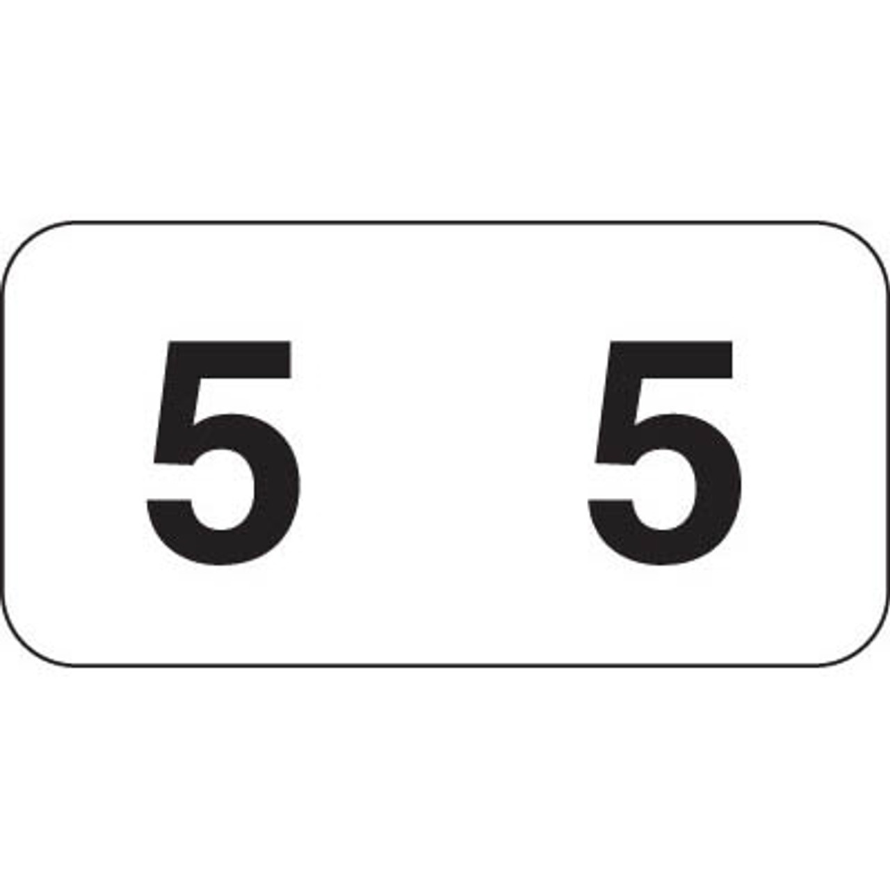 Jeter 4500 Series Label Number 5 500/Roll