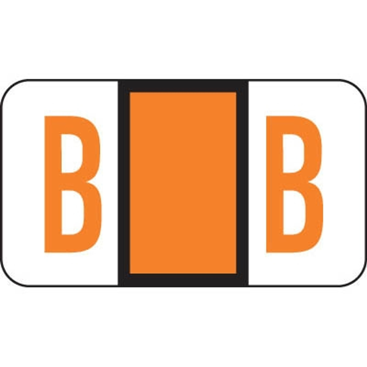 Jeter Alpha Labels Letter B Light Orange JRAM-B