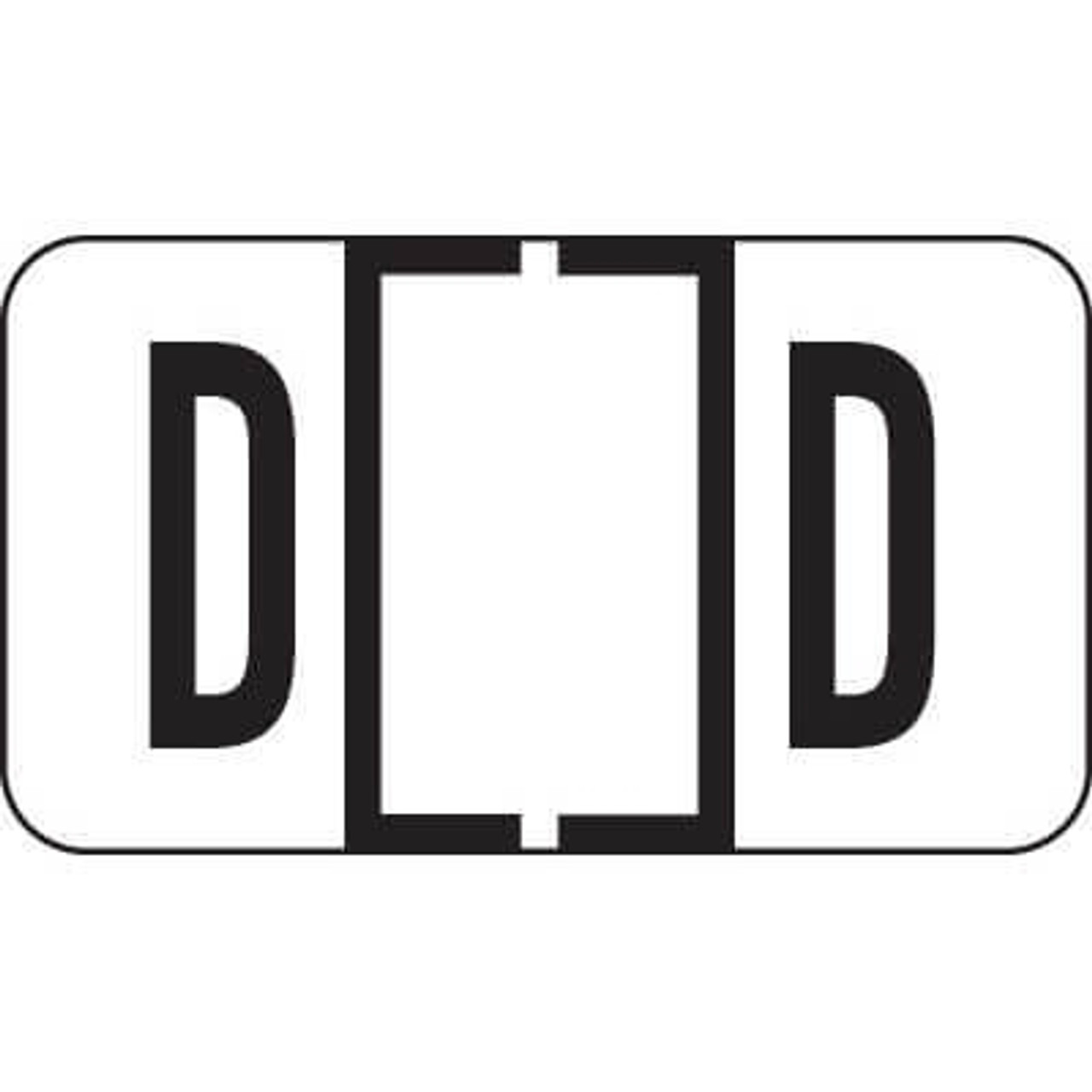 Jeter 7200 Series Labels Letter D 500/Roll