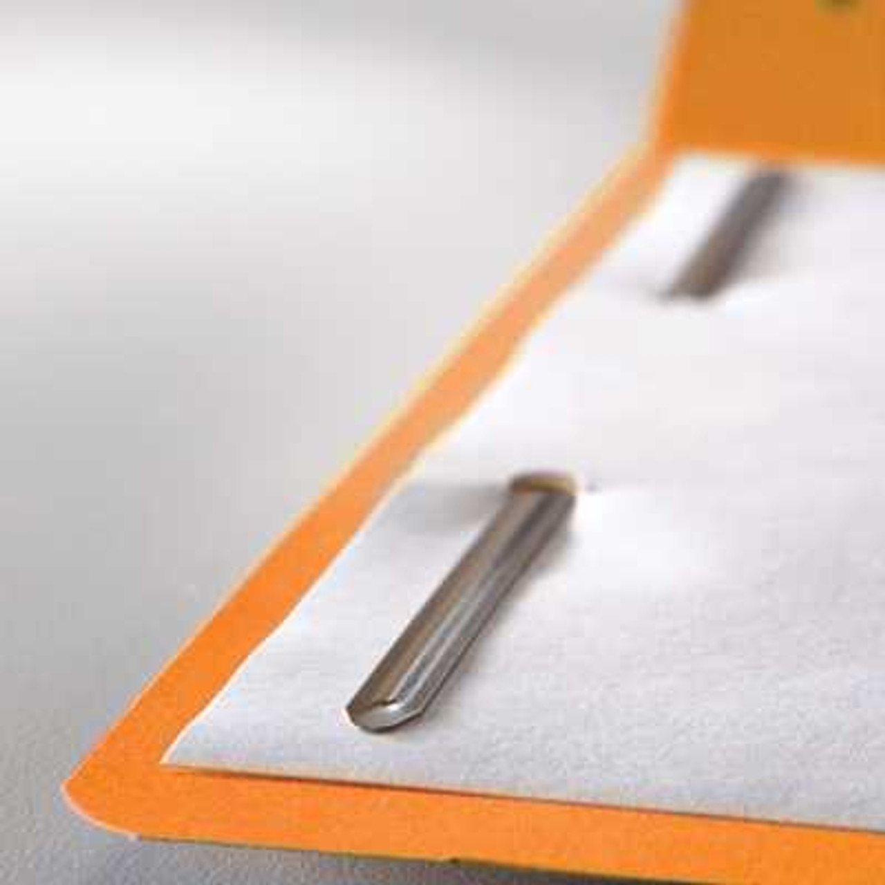 Smead Fastener File Folder, 2 Fasteners, Reinforced 1/3-Cut Tab, Letter Size, Orange, 50/Box