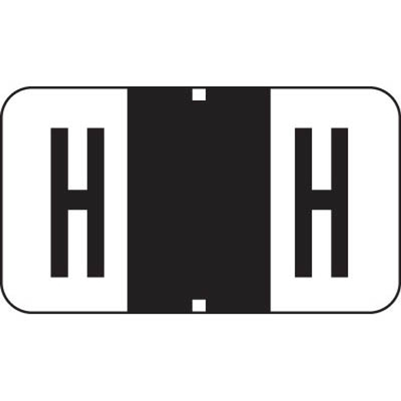 Jeter 7200 Series Labels Letter H 225/Pack