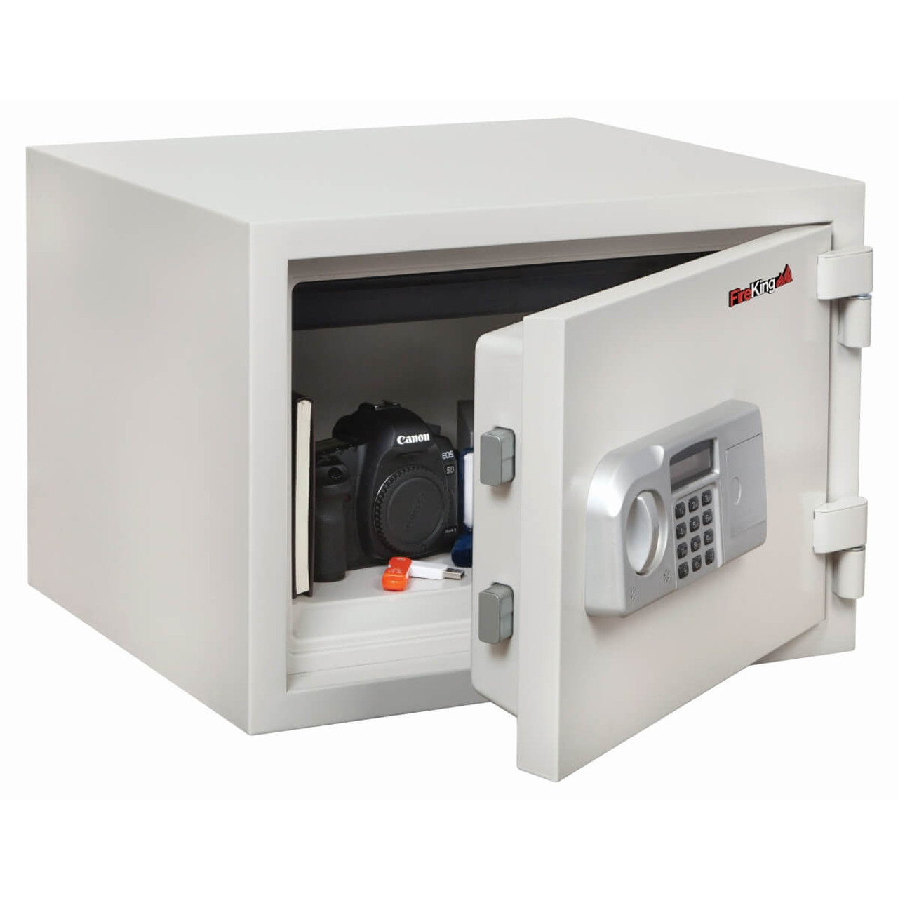 FireKing Fire & Water Resistant Safe, 1-Hour Fire Rated, 0.97 CU FT, Digital Lock, Includes 1 Tray