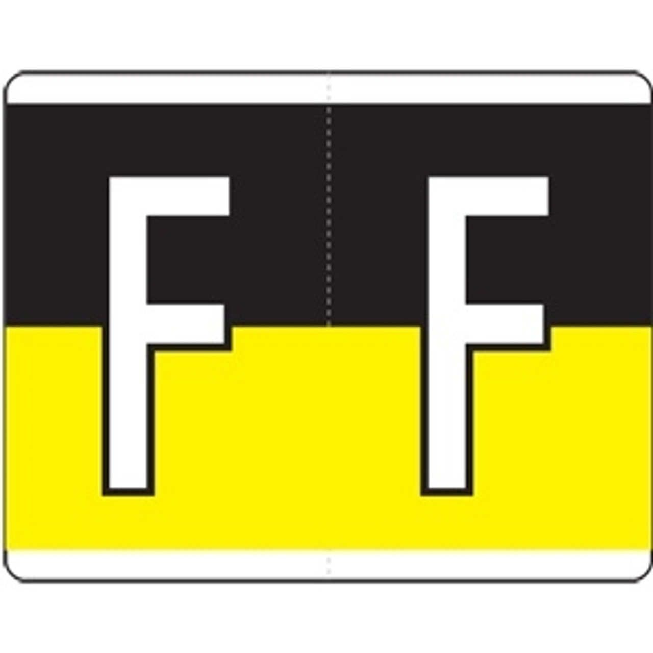 Kardex Alpha Label Letter F (500/Roll)