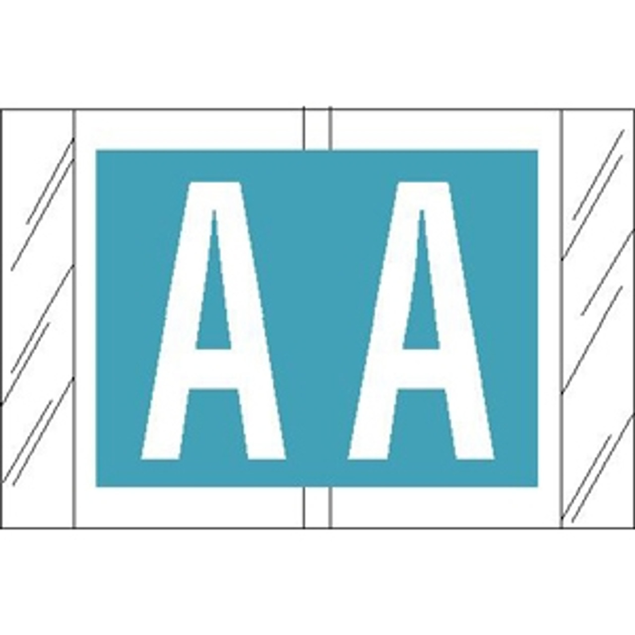Col R Tab 12000 Label Letter A 500/Roll