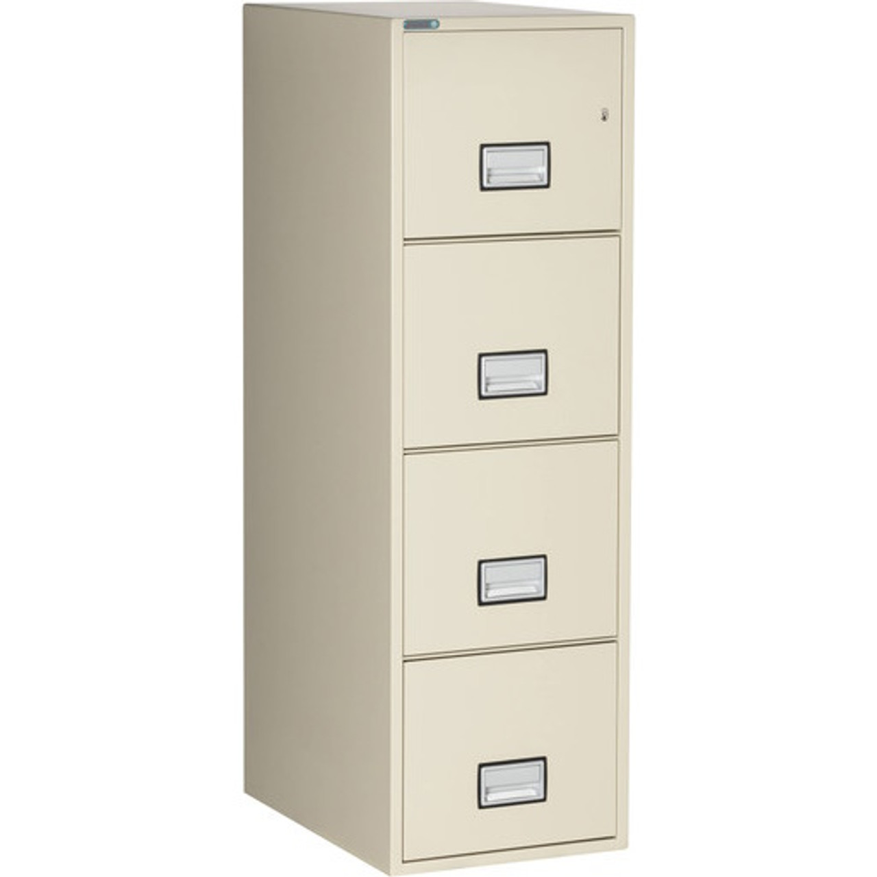 Phoenix File Cabinet, 4-Drawer, Letter Size, 25 Deep, Putty, Closed
