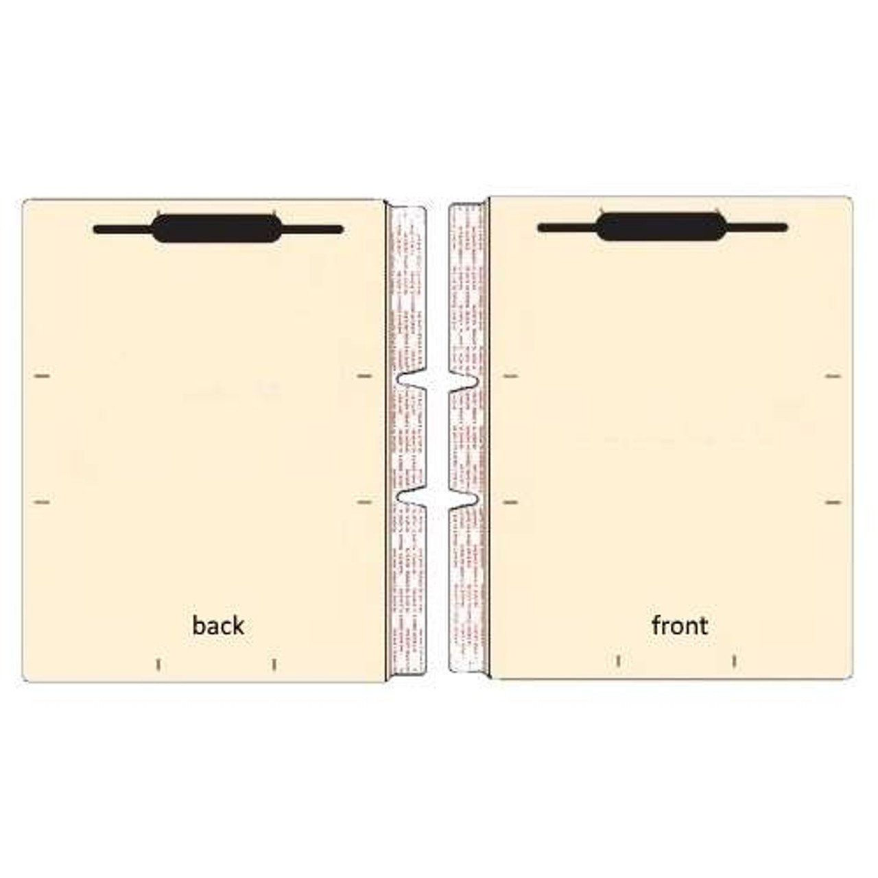 Folder Dividers, Self Adhesive, Letter Size, 2 Fasteners, 100/Box