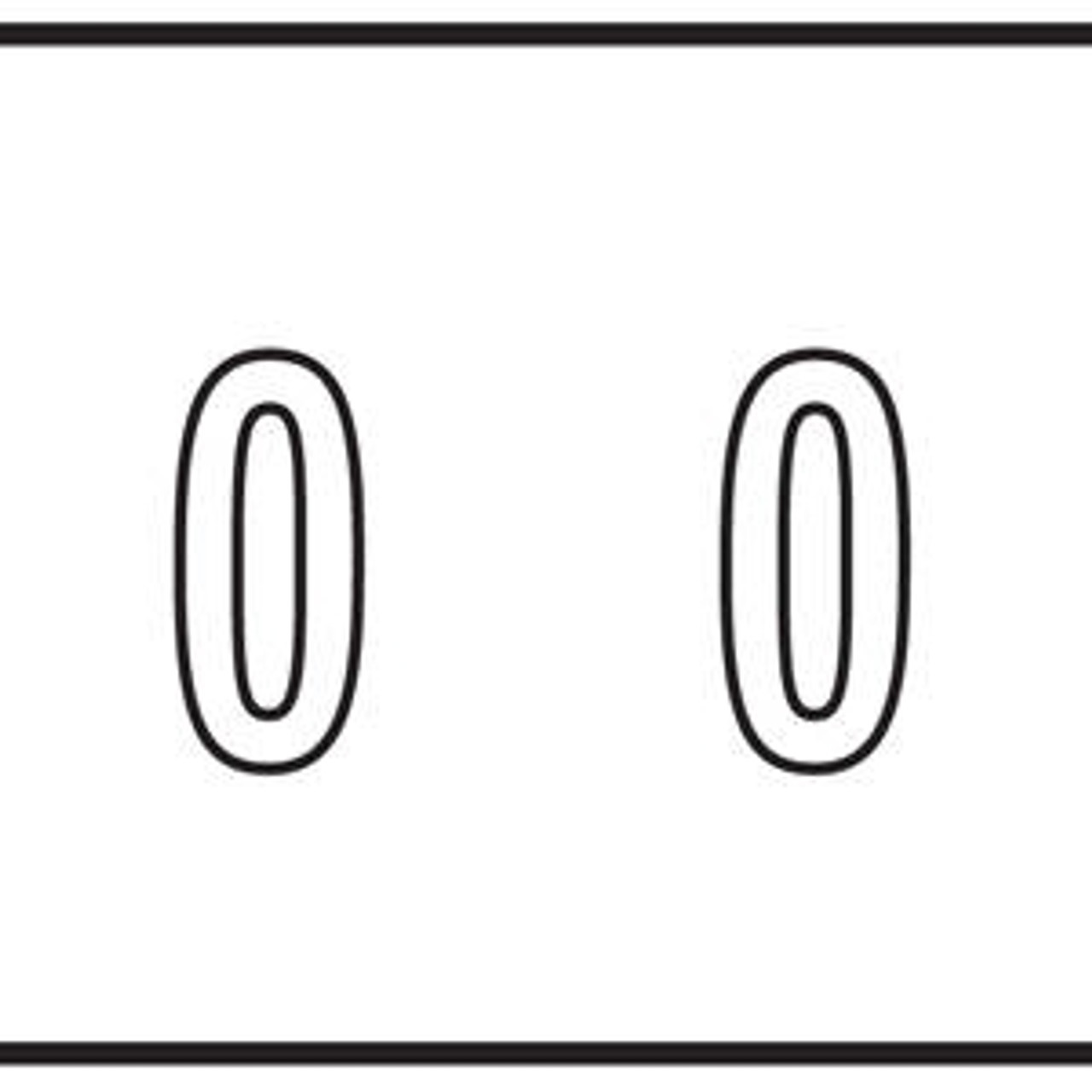 Kardex Numeric Labels, PSF-138 Series, Number 0, 1-1/2 x 1-1/4, White, 500/RL