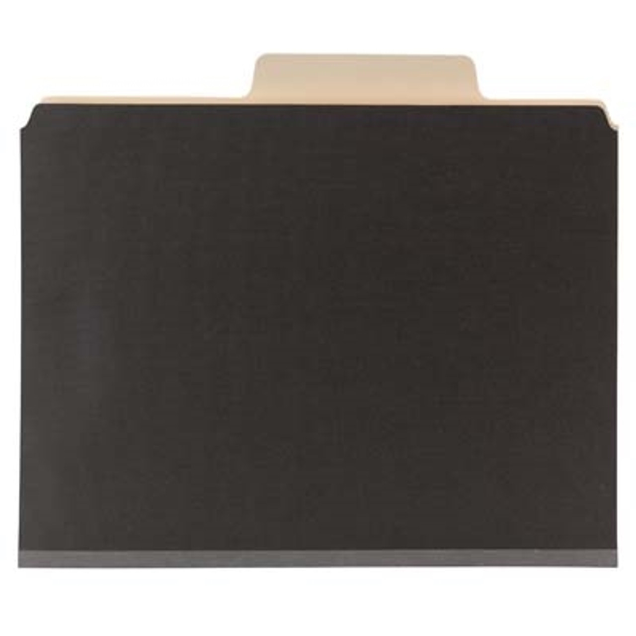 Smead SuperTab Classification Folders, Letter Size, 2 Dividers, Dark Gray (Linen), 10/Box