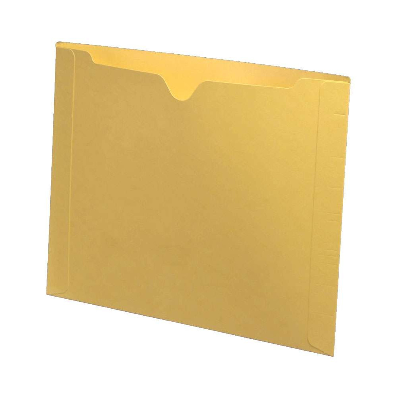 Colored File Jackets, Letter Size, Dental Style, 11pt Yellow, 50/Box (S-9076-YEL)