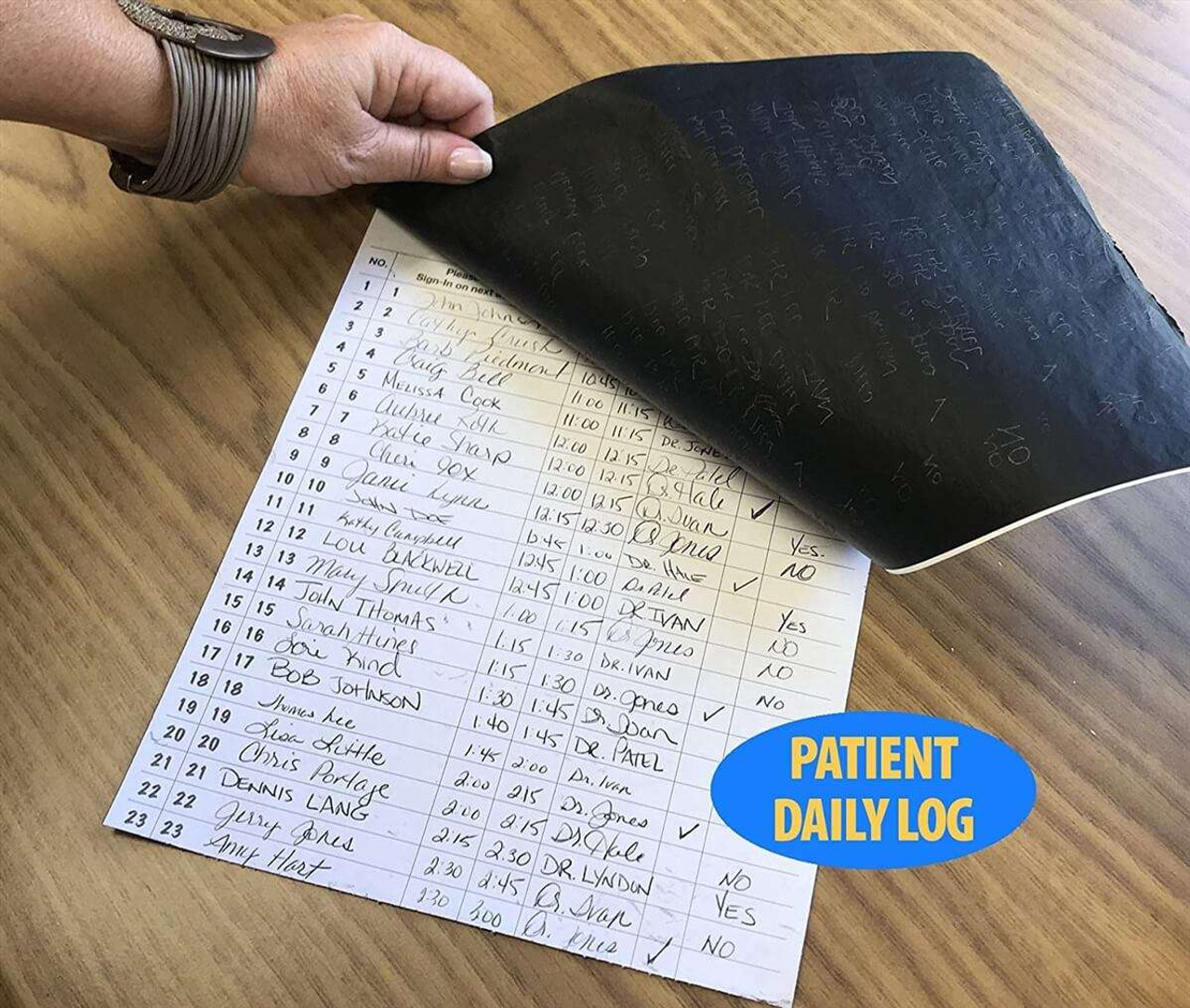 Patient Sign-in Label Forms, HIPAA Compliant, Pink, 125 per Pack (14530)